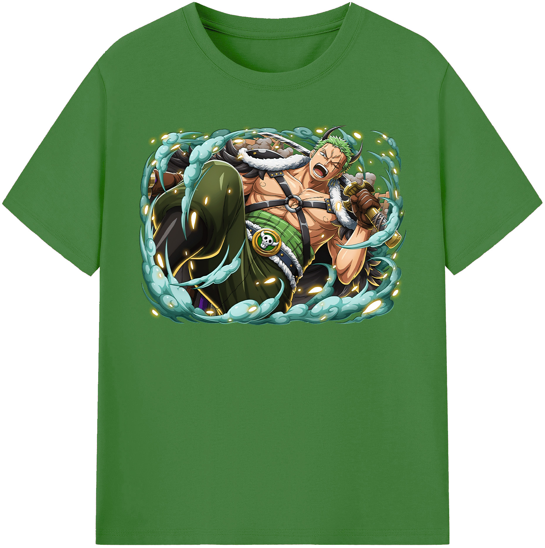 ワンピース ロロノア・ゾロ ONE PIECE Roronoa Zoro レディースカジュアルプリントTシャツ（綿100％）